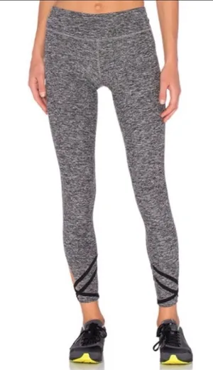 Beyond Yoga Leggings Strappy Ballet Spacedye Gray XS thumbnail 1