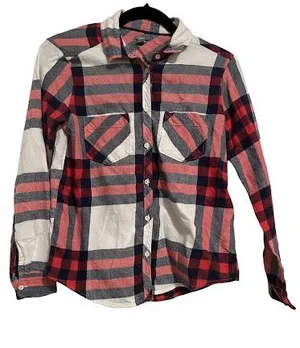 Aerie Flannel Shirt Button Down Plaid thumbnail 1