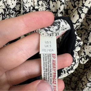 Free People Intimately All Tucks Printed‎ Bodysuit Size Small thumbnail 6