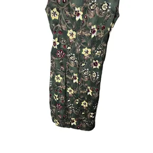 Vintage Tickets 90s Green Floral Print Wrap Dress‎ Size 5/6 thumbnail 7