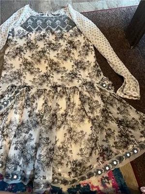 Free people Elsie Sheer Lace Boho Dress in Magnolia Combo thumbnail 10