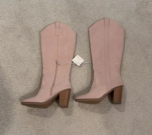 Altar'd State Jewell Blush Western Boots Size 8 thumbnail 1