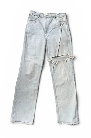 Abercrombie and Fitch The 90’s Straight Ultra High rise jeans 10L thumbnail 1
