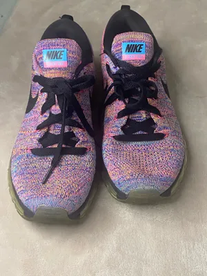 Nike Women's Flyknit Air Max Multicolor Running Shoes Sneakers Size 7 thumbnail 2