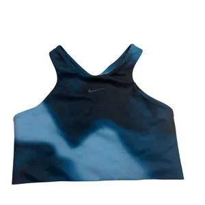 Nike Sports Bra Size Medium Blue Two Toned Tie Dye Athletic Athleisure Active thumbnail 2