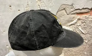 Biker Blues Black Denim Embroidered Adjustable Baseball Cap Hat thumbnail 3