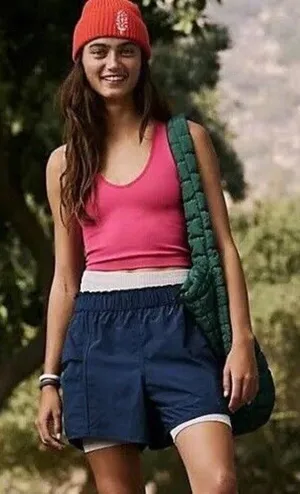 NWT Free People FP Movement In The Wild Shorts Supernova Blue Women’s Size XS thumbnail 1