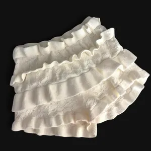 Shein Women's Cream and White Shorts thumbnail 1