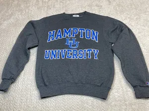 Champion Gray Hampton University Pullover Sweatshirt‎ Unisex Size XS thumbnail 1