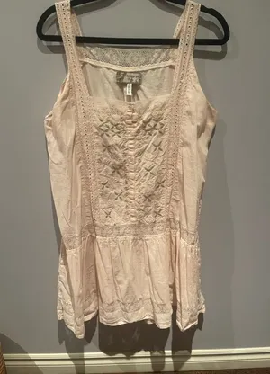 Cute Light Pink Glam Vintage Soul Dress In Size L thumbnail 1