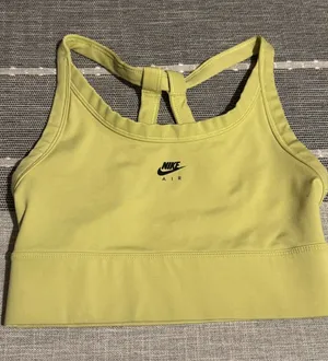 Nike‎ Air Sport Bra Light Yellow Racerback Athletic XS thumbnail 1