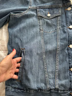 GAP Icon Light Blue Sherpa-Trim Denim Jacket, size 2XL plus outdoor casual thumbnail 13