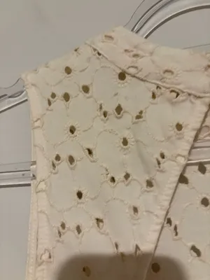 Free People Eyelet Keyhole Tank Top Ivory size Large‎ thumbnail 8