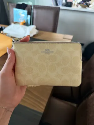 Butter Yellow Coach Wristlet thumbnail 3