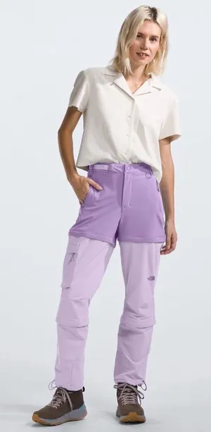 The North Face Bridgeway Zip-Off Pants Purple/ lavender Sz 10 outdoor hiking thumbnail 1