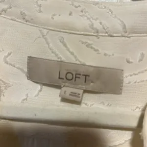 Loft ivory blouse size L thumbnail 3