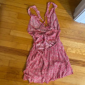 Red Floral Dress thumbnail 3