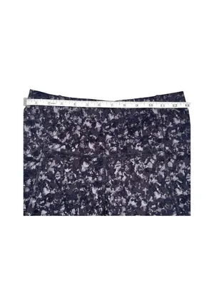 All In Motion Biker Shorts Gray Black Marble Print Pockets Size Small thumbnail 2
