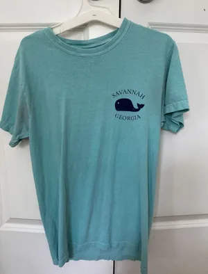 Savannah Georgia T Shirt Blue thumbnail 1