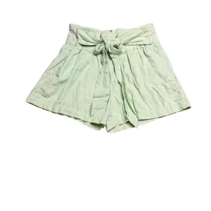 ✨ Abercrombie & Fitch Linen Blend Tie‎ Waist Shorts Size S Mint 🌿 thumbnail 2
