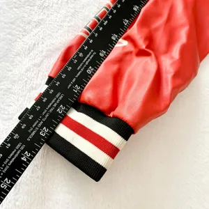 Unbranded Colorblock Varsity Jacket Women Sz M Multi-Color Y2K Patchwork Fleece‎ thumbnail 3