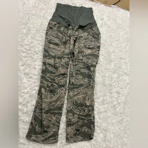 Maternity official US Air Force camouflage cargo pants size large 12 14 woman’s thumbnail 2