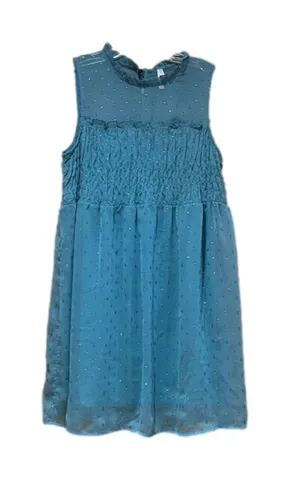 Xhilaration Sheer Blue Sleeveless Dress Medium thumbnail 1