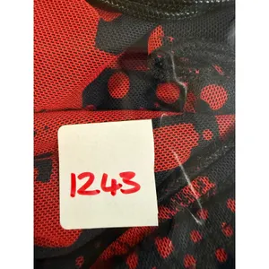 edikted Red Black Graphic Lace Up Mini Skirt missing lace vintage‎ thumbnail 9