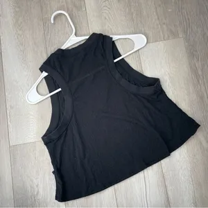 Lululemon Crop Tank all yours animal print light womens Black (small) casual thumbnail 4