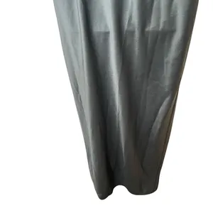 BHLDN Dylan One-Shoulder Satin Side-Slit Gown Green sz 8 thumbnail 9