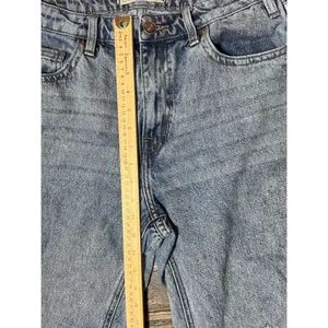 Rock & Roll‎ Denim High Rise Flare Distressed Light Wash Jeans 29x34 Split Hem thumbnail 7