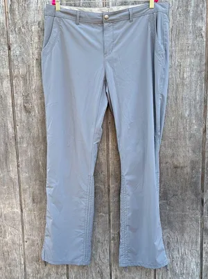 REI Women's Slate Gray Track Pants With Lower Ruching opt on lower leg part Sz16 thumbnail 12