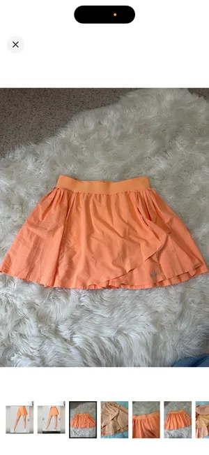 Alo Yoga Aces Tennis Skirt In Cantaloupe thumbnail 5