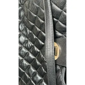 Kate Spade Gold Coast‎ Janica Black Quilted Leather Chain Hobo Shoulder Bag thumbnail 8