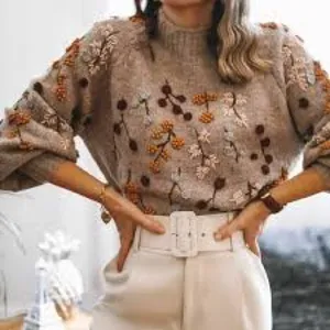 ZARA Special Edition  Beaded knit sweater thumbnail 3