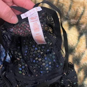 Savage X Fenty Black Bejeweled Bodysuit thumbnail 3