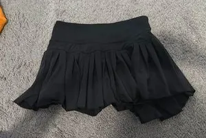 Black Gold Hinge Skirt Pleated thumbnail 1