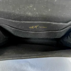 Vintage Morris Moskowitz MM Black Patent Leather Ring Handle Evening Bag Handbag thumbnail 4