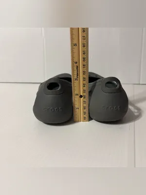 Crocs gray rubber slip on shoe women size 9 thumbnail 7
