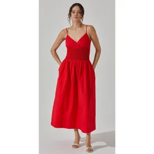 ASTR The‎ Label Popcorn Waist Midi Dress Size XS thumbnail 3