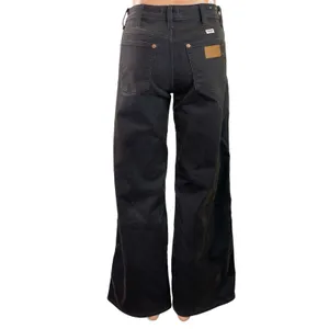 Wrangler Women's Black High Rise Wide Leg Baggy Palazzo Denim Jeans Size 24x32 thumbnail 3