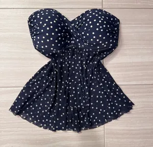 Merona Sheer Polka Dot Strapless Swim Top thumbnail 1