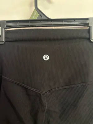 Size 6 Lululemon solid black Align Ribbed High-Rise 28" Pant/legging. thumbnail 4