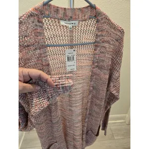 NWT Hooked Up Size XS Women's Rainbow Long Sleeve Duster Cardigan Sweater thumbnail 3