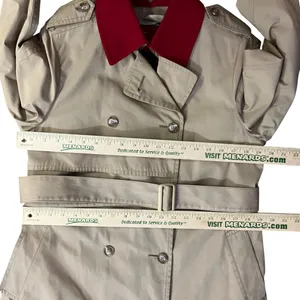 Vintage London Fog Tempo Europa Trench Coat Scarf Set Used 10Pd thumbnail 8