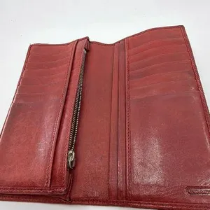 Coach Signature C Embossed Red Leather Wallet thumbnail 3