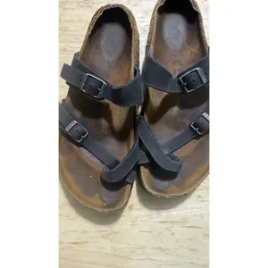 Birkenstock Mayari Black Leather Toe Loop Sandals Womens‎ 37 US 6 6.5 Regular thumbnail 5