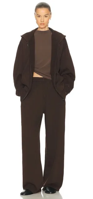 Skims (Gar) Boyfriend Fleece Baggy Sweatpant | Color ESPRESSO | Size XL thumbnail 1