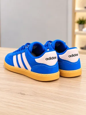 Adidas Breaknet Blue Pink Suede Gum Sole Sneakers Youth 7 Women 8.5 NWT thumbnail 4