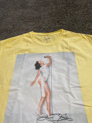 Urban Outfitters Kylie Minogue Fever Yellow Tee XL thumbnail 2